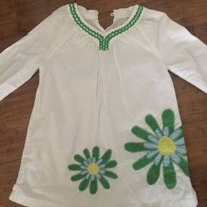 Mini Boden Cotton Long Sleeve Dress. NWOT. Sz 7-8Y